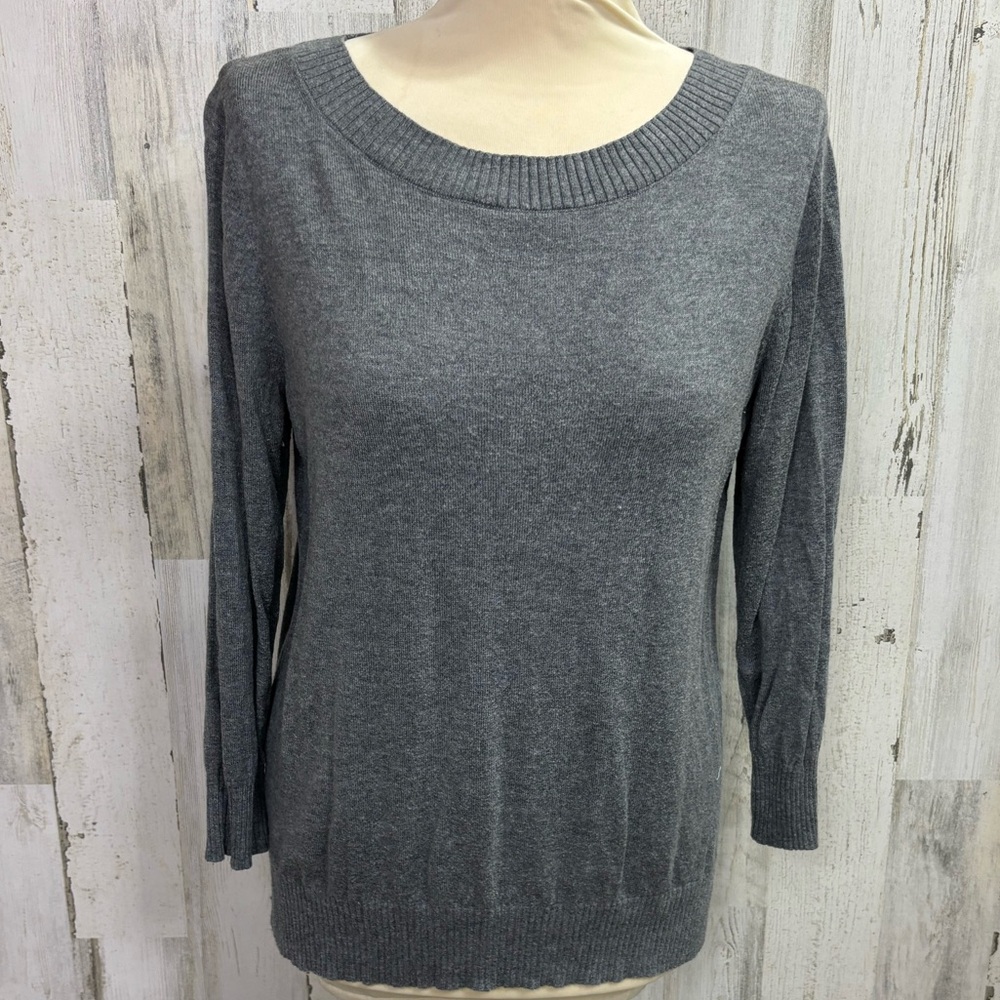 LOFT Outlet Heather Gray Knit‎ Sweater